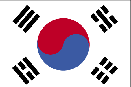De vlag van Zuid-Korea