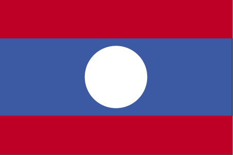 De vlag van Laos