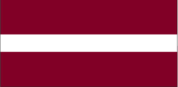 De vlag van Letland