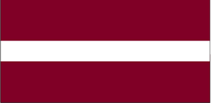 De vlag van Letland