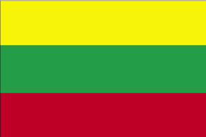 De vlag van Litouwen
