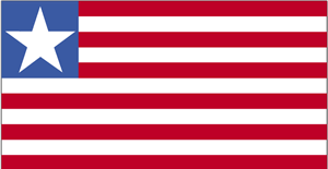 De vlag van Liberia