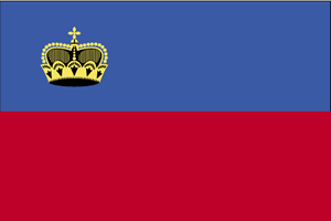 De vlag van Liechtenstein