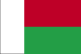 De vlag van Madagaskar