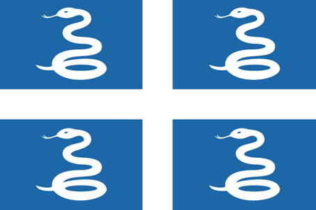 The flag of Martinique