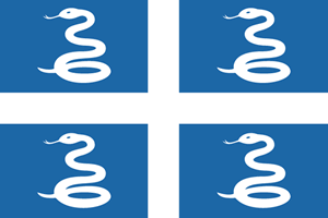 The flag of Martinique