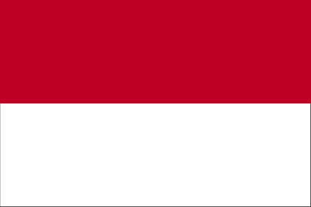 De vlag van Monaco