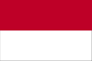 De vlag van Monaco