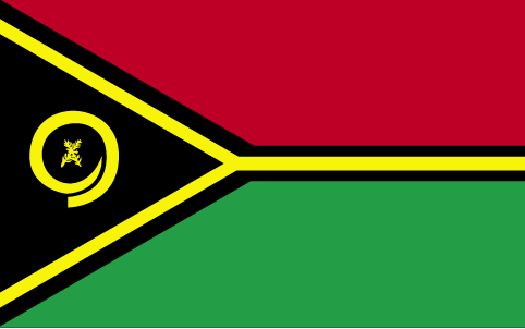 De vlag van Vanuatu