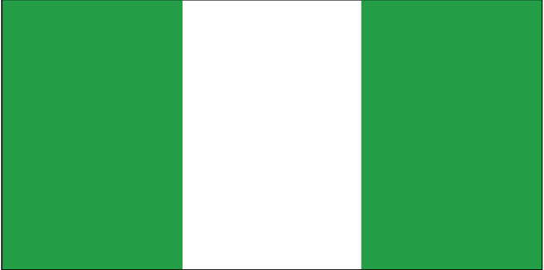 De vlag van Nigeria