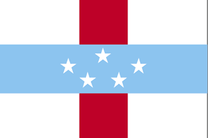 The flag of Netherlands Antilles