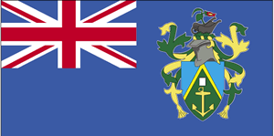 The flag of Pitcairn Islands