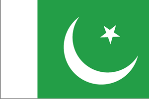 De vlag van Pakistan