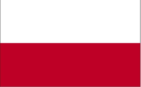 De vlag van Polen