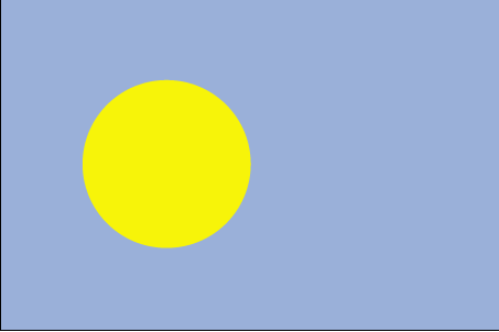 De vlag van Palau