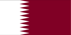De vlag van Qatar