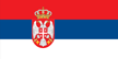 De vlag van Servië