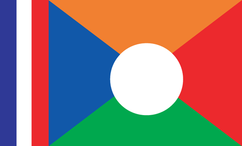 De vlag van Réunion