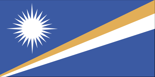 De vlag van Marshall-eilanden