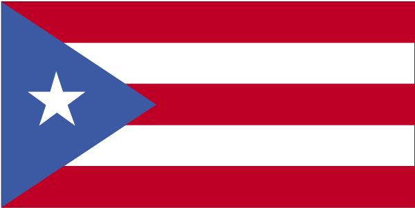 The flag of Puerto Rico