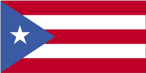The flag of Puerto Rico