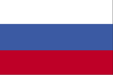 De vlag van Rusland