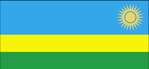 De vlag van Rwanda