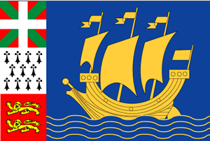 De vlag van Saint Pierre en Miquelon