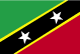 De vlag van Saint Kitts en Nevis