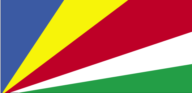 De vlag van Seychellen