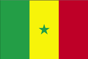 De vlag van Senegal