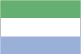 De vlag van Sierra Leone