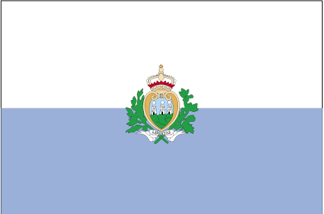 De vlag van San Marino