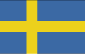 De vlag van Zweden