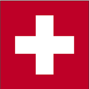 De vlag van Zwitserland