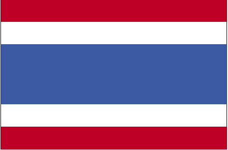 De vlag van Thailand