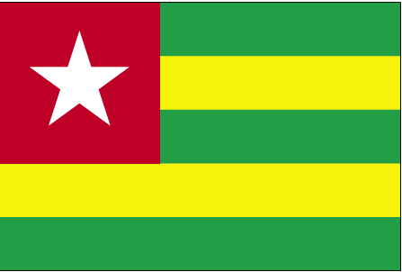 De vlag van Togo