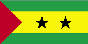 De vlag van Sao Tomé en Principe