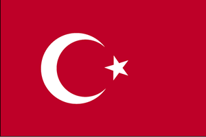 De vlag van Turkije