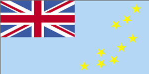 De vlag van Tuvalu