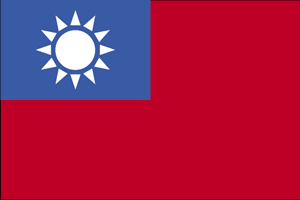 De vlag van Taiwan