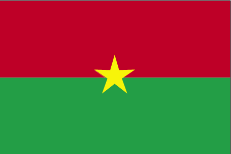 De vlag van Burkina Faso