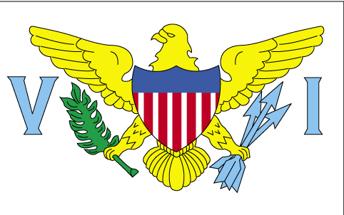 The flag of Virgin Islands