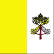 De vlag van Vaticaanstad