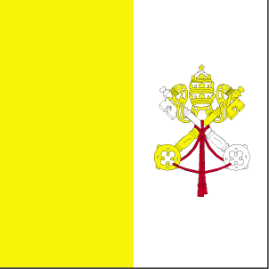 De vlag van Vaticaanstad
