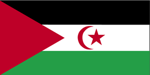 The flag of Western Sahara