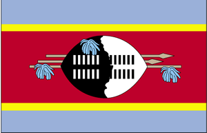 De vlag van Swaziland